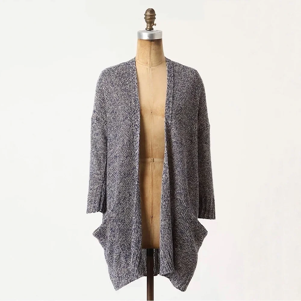 Anthropologie Sparrow Far From Whistler Longline Cardigan Sweater Moss Small
